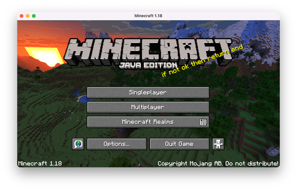 Minecraft Server 1.18アップデート